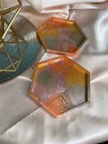 Hexagonal Neutrals Coasters