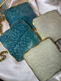 Textured Square Coasters Set