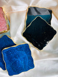 Textured Square Coasters Set