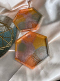 Hexagonal Neutrals Coasters