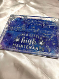 Purple n Silver High Maintenance Tray