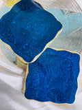 Textured Square Coasters Set