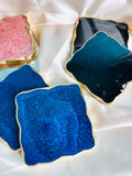 Textured Square Coasters Set