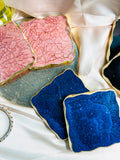 Textured Square Coasters Set